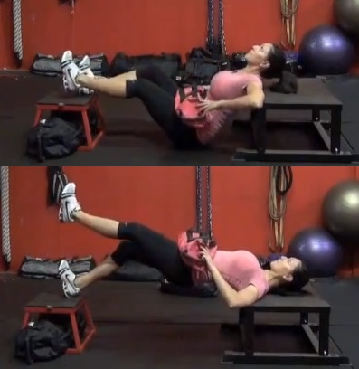 Single leg hip thrusts