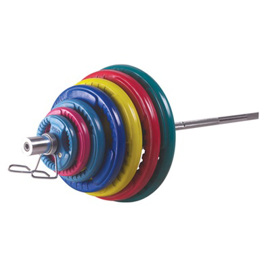 Olimpijski komplet utega u boji od 135 kg
