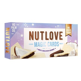 Nutlove Magic Cards (bijela čokolada-kokos) - 104 g