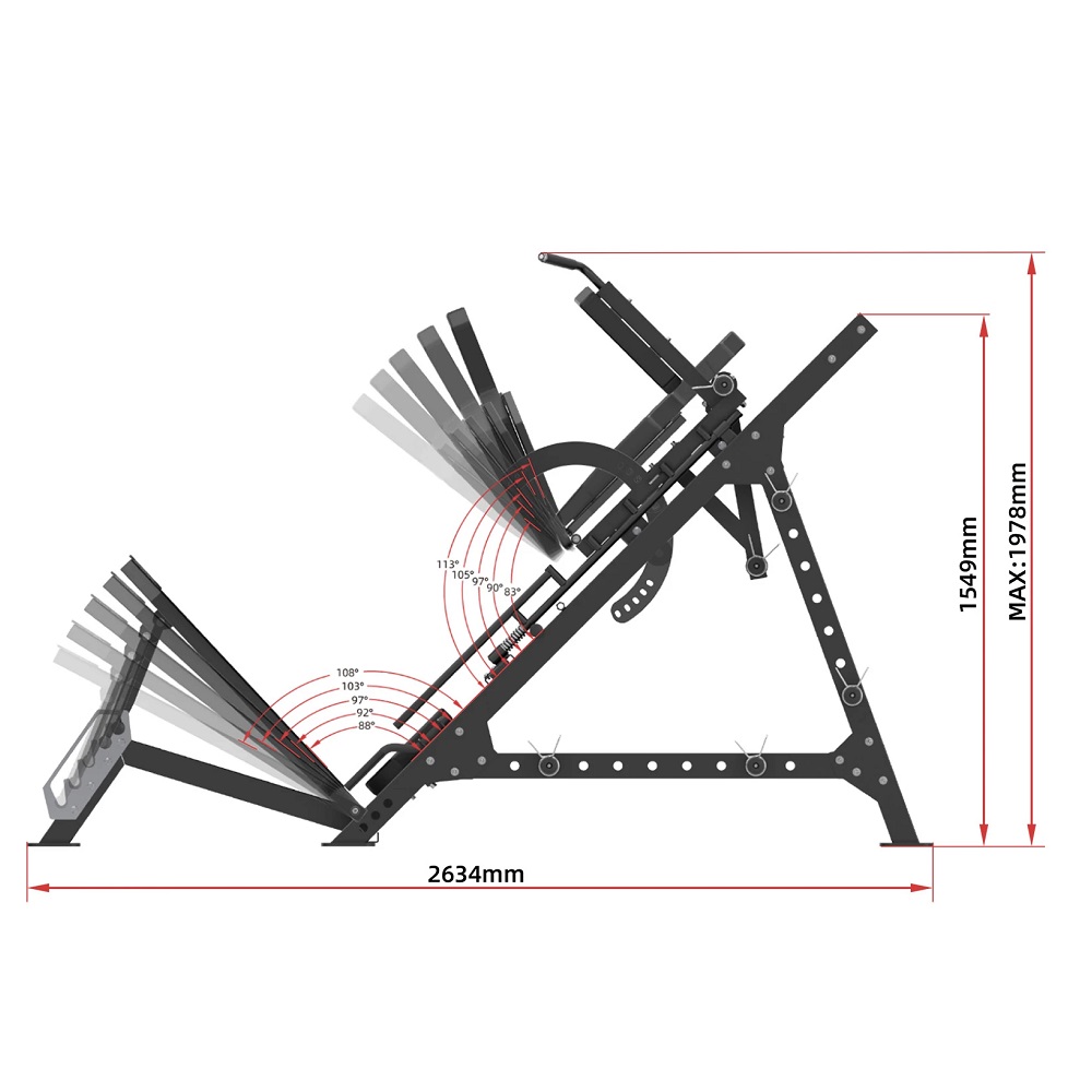 Leg Press / Hack Squat HMS LP3175