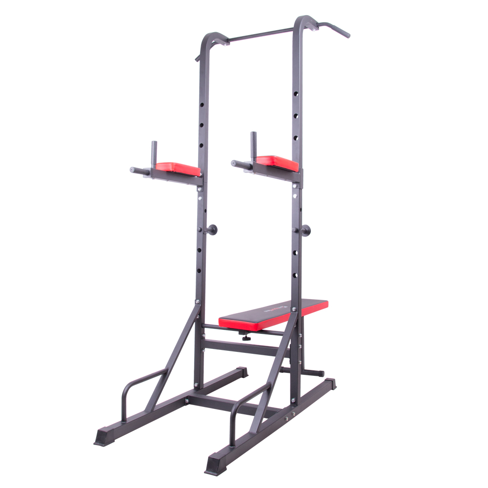 Multi Chin Dip sprava Insportline Power Tower X150 + Komplet utega i šipki - 50 kg