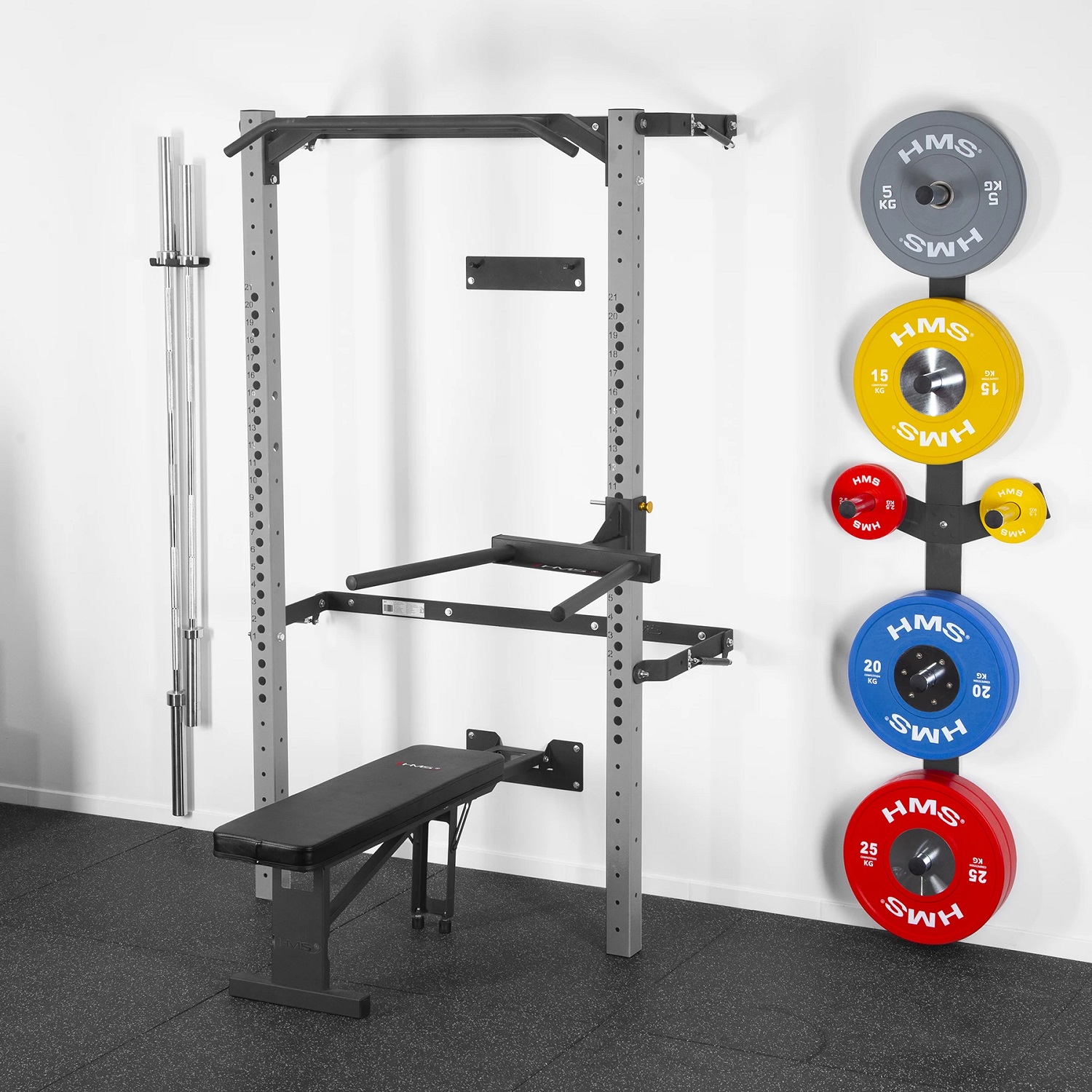 Multifunctional Foldable Wall Rack HMS KLT22 | Fitness.com.hr Web Shop