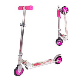 Sklopivi romobil Worker Racer Sweet Girl (s LED kotačima)