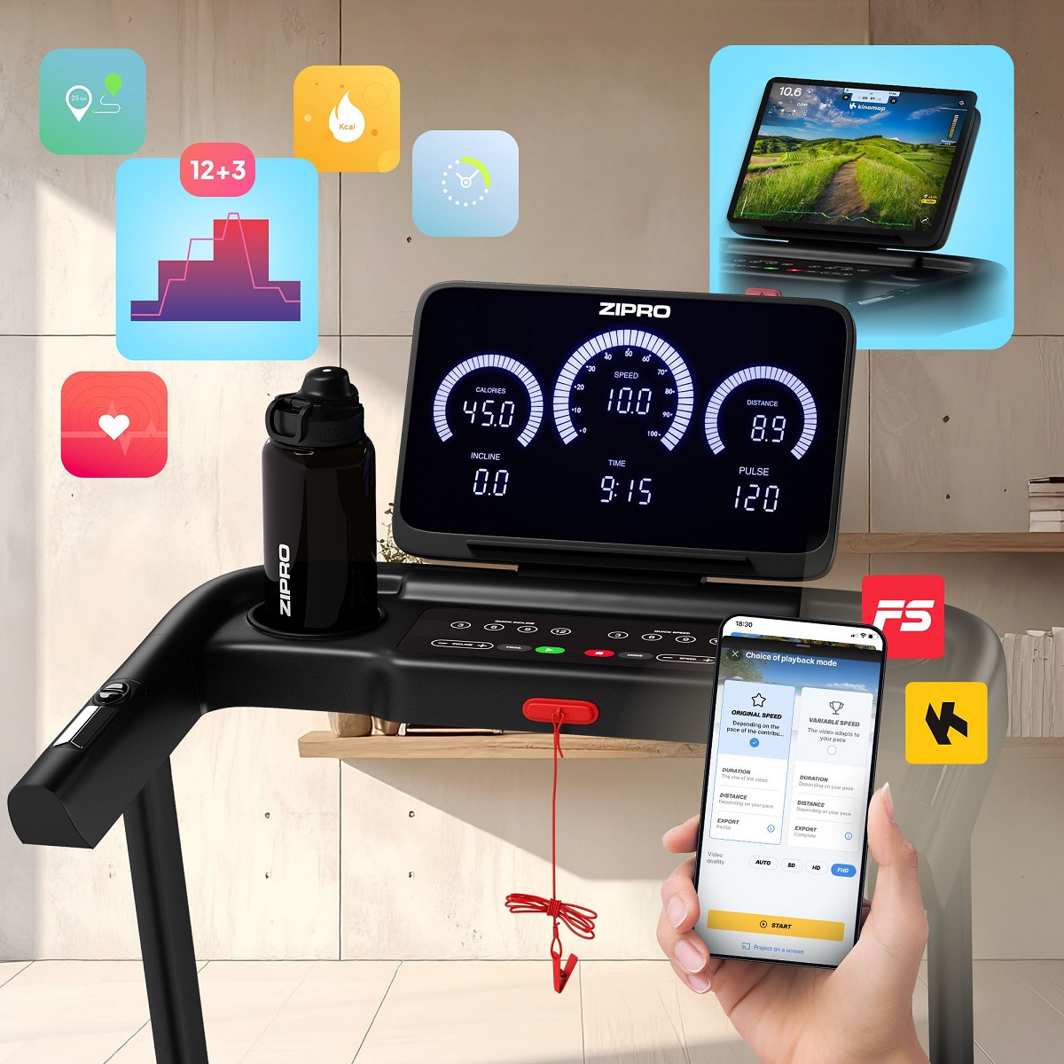 Traka za trčanje Zipro Luma