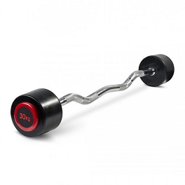 Fiksni EZ uteg 30 kg - Fixed EZ barbell 30 kg