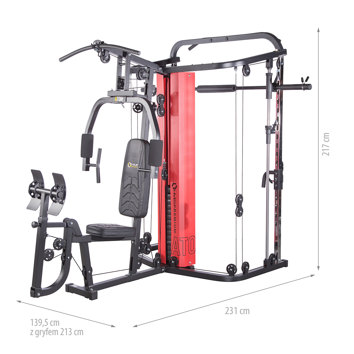 Smith Machine + Multi Gym HMS Atlas Atom 