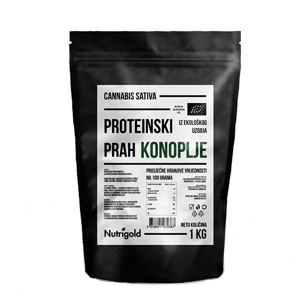 Bio Proteinski prah konoplje - 1000 g