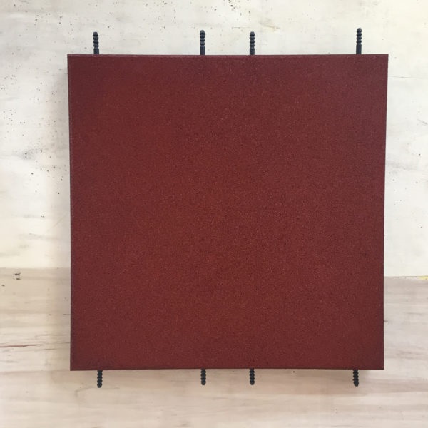 Gumena kvadratna podloga za vanjske terene 50 x 50 x 5 cm (crvena) 