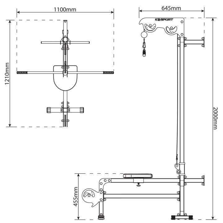 Lat Pulldown Machine K-Sport KSSL017