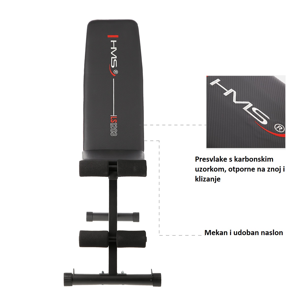 Sklopiva regulirajuća klupa HMS LS1203