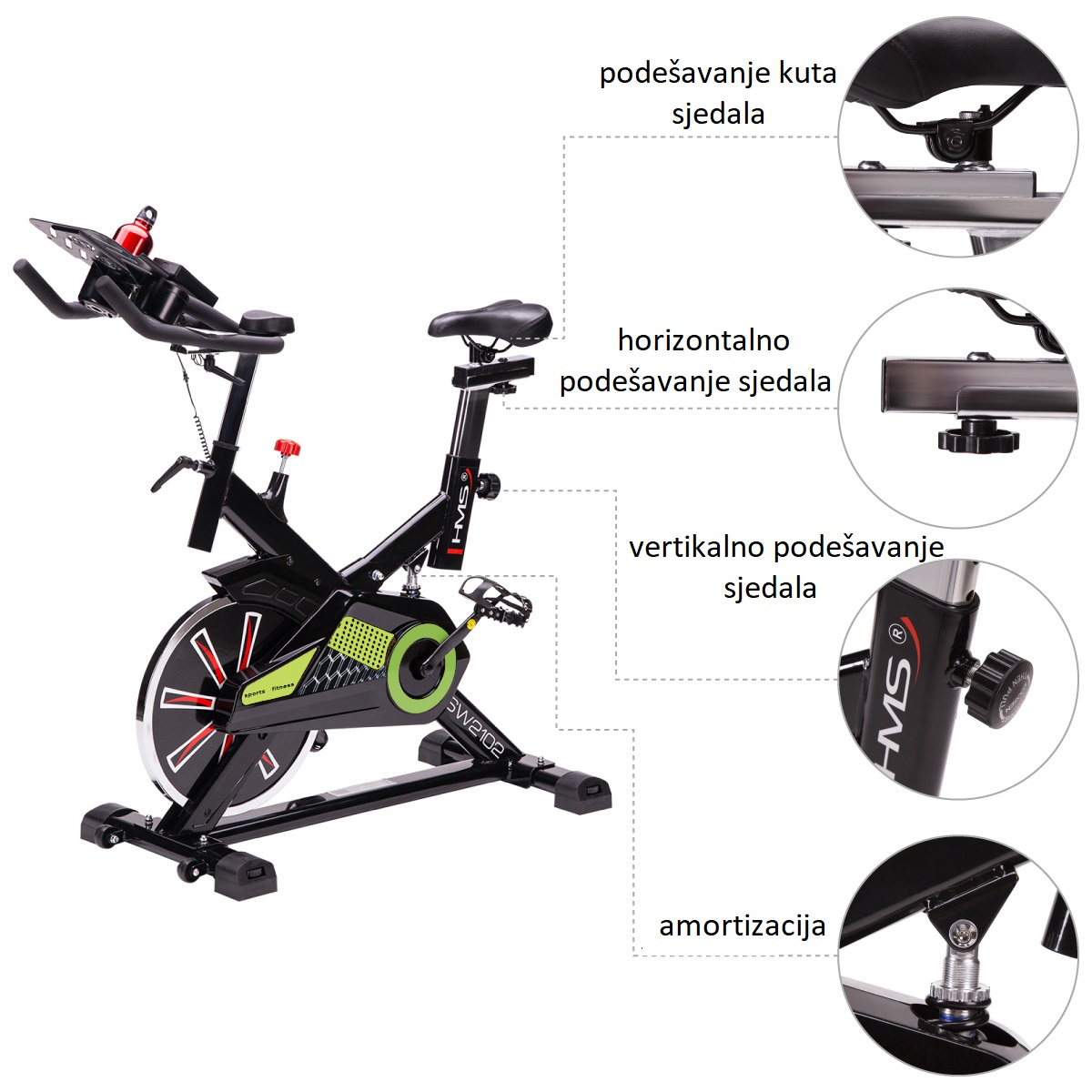 Spinning bike HMS Lime SW2102