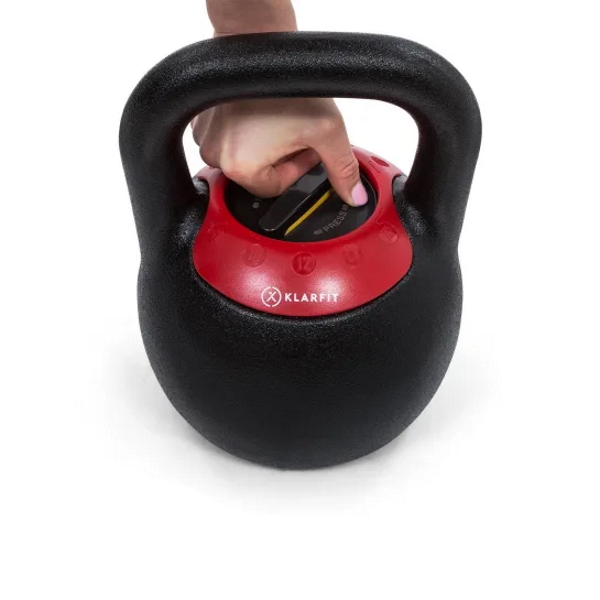 Podesivi kettlebell Klarfit Adjustabell 8/10/12/14/16 kg