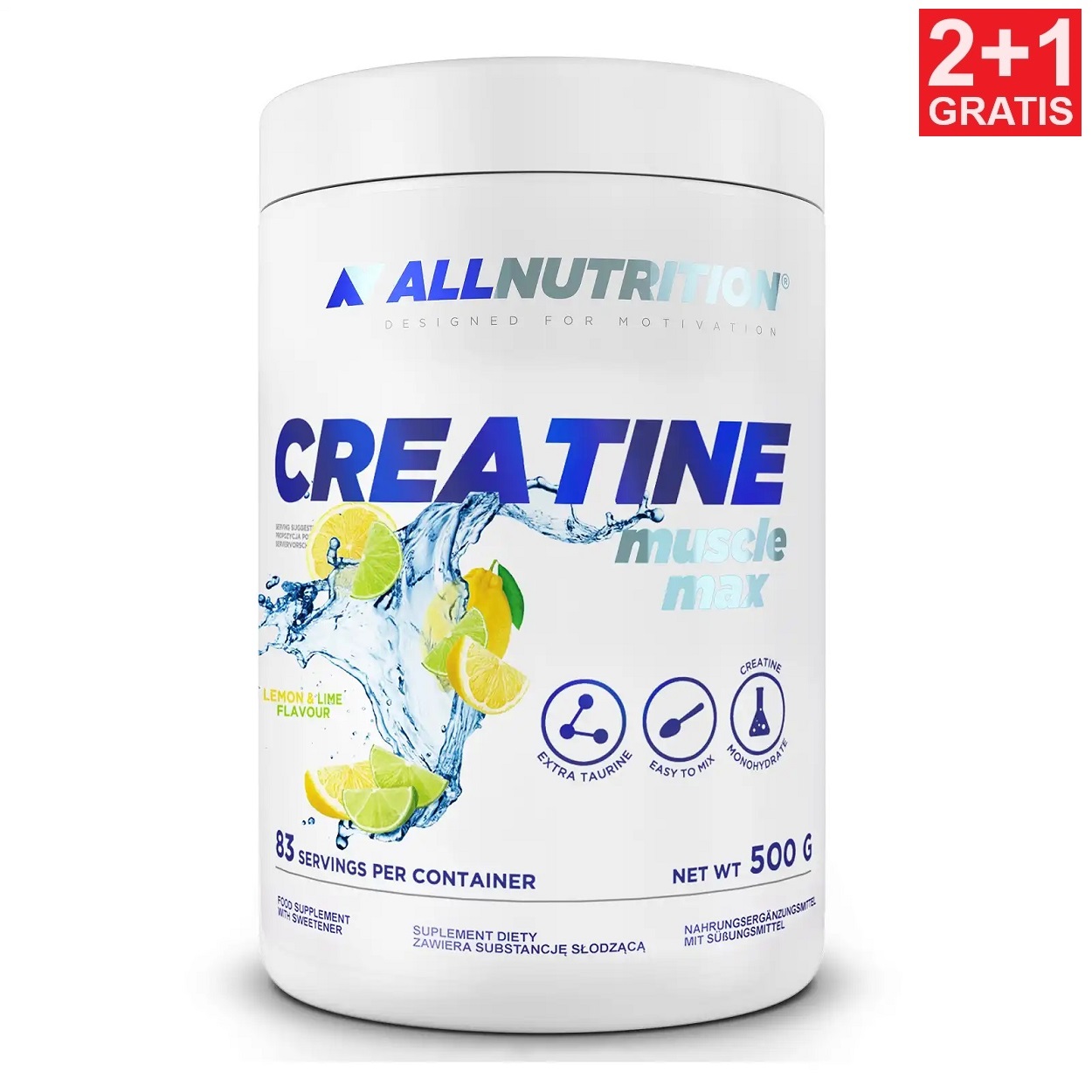 Creatine Muscle Max - 500 g (2+1 GRATIS)