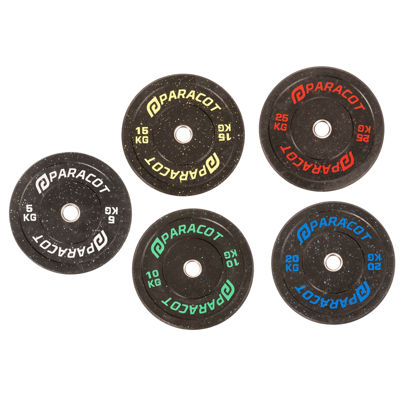 Set Hi-Temp bumper pločastih utega 2 x 5 - 25 kg