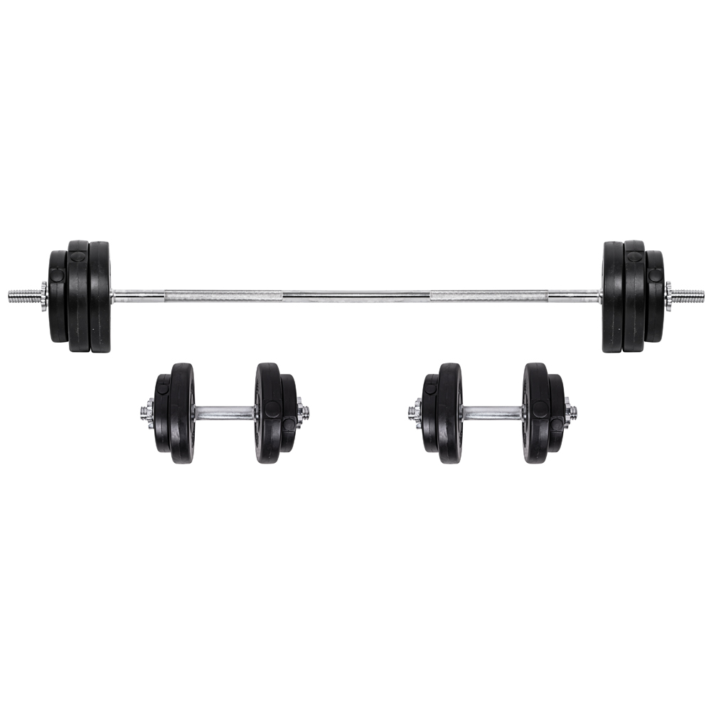 Podesivi stalak za šipku HMS STR18 (power rack) + komplet utega i šipki 50 kg