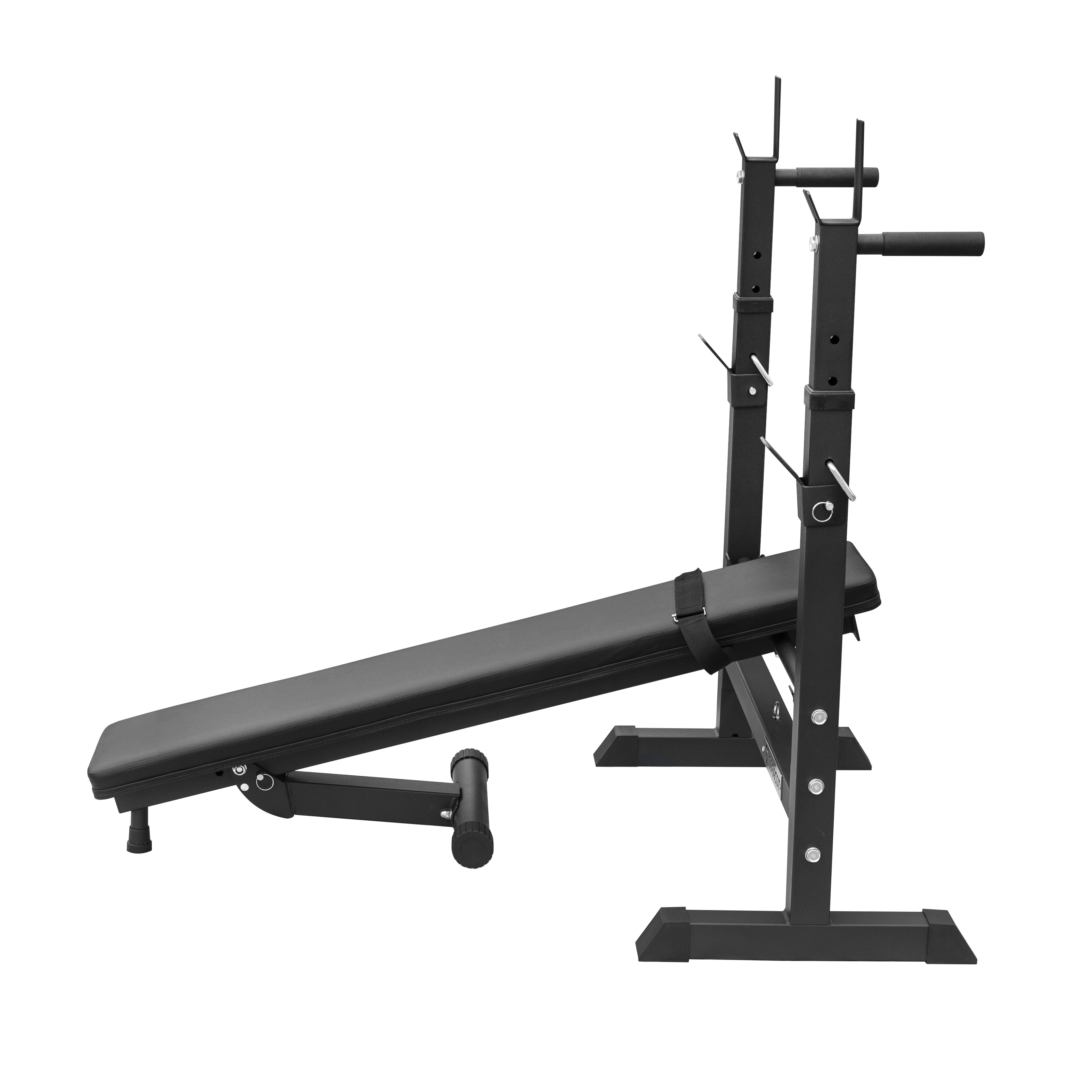 Ravna sklopiva Bench klupa Paracot Lift Elite + komplet utega i šipki 50 kg