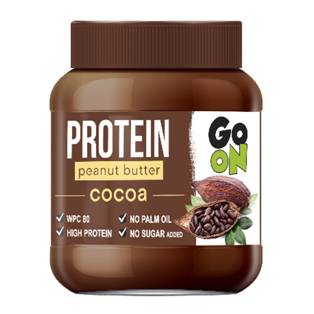 Proteinski kikiriki maslac s kakaom - 350 g