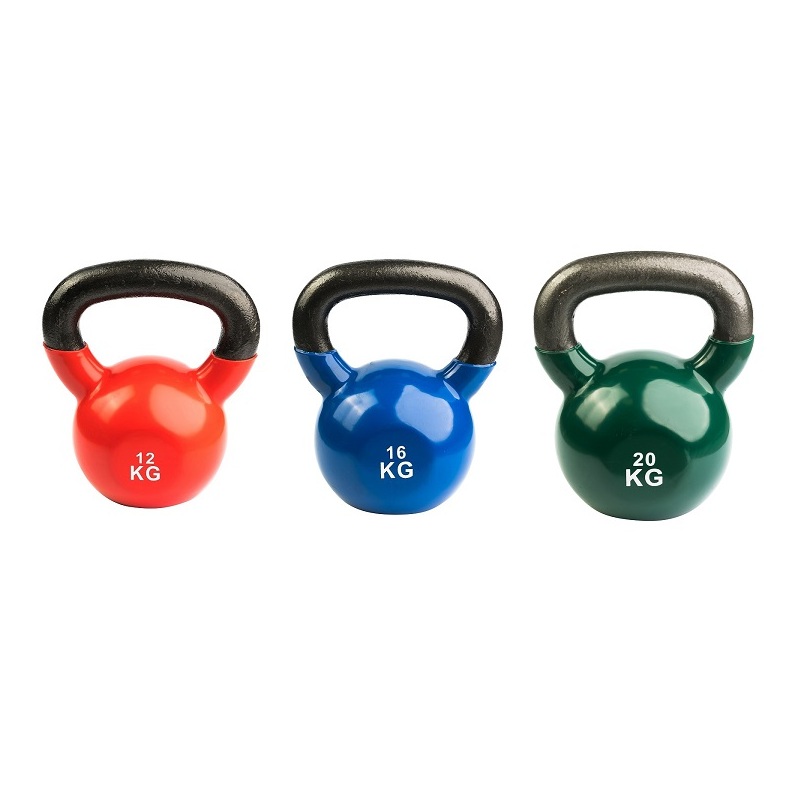 Set gumiranih kettlebella 12 / 16 / 20 kg