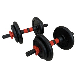 Komplet jednoručnih utega Fit 15 kg (2 x 7,5 kg)