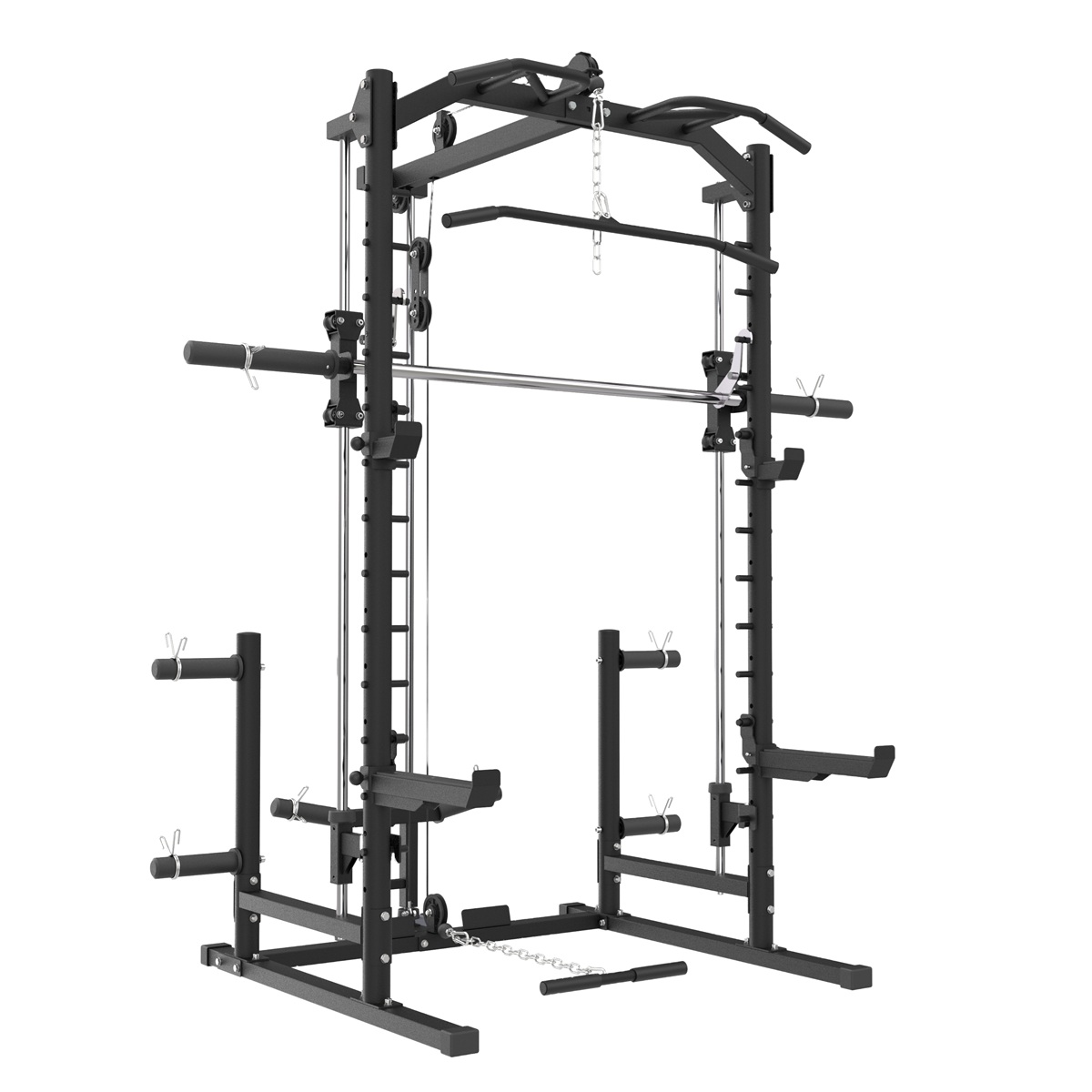 Smith Machine & Half Rack with Pulley Paracot