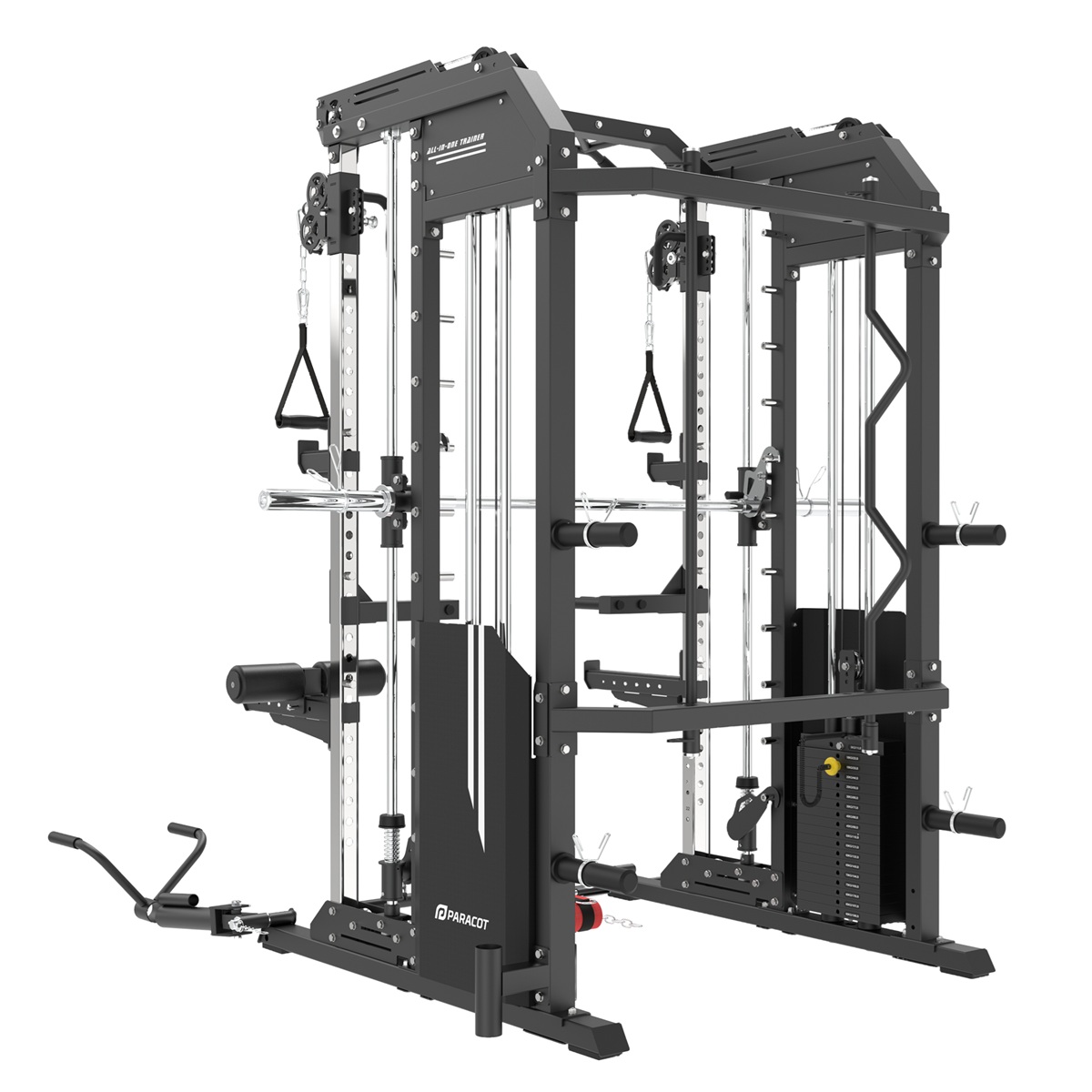 Smith Machine & Power Rack with Cable Pulley Paracot SM100