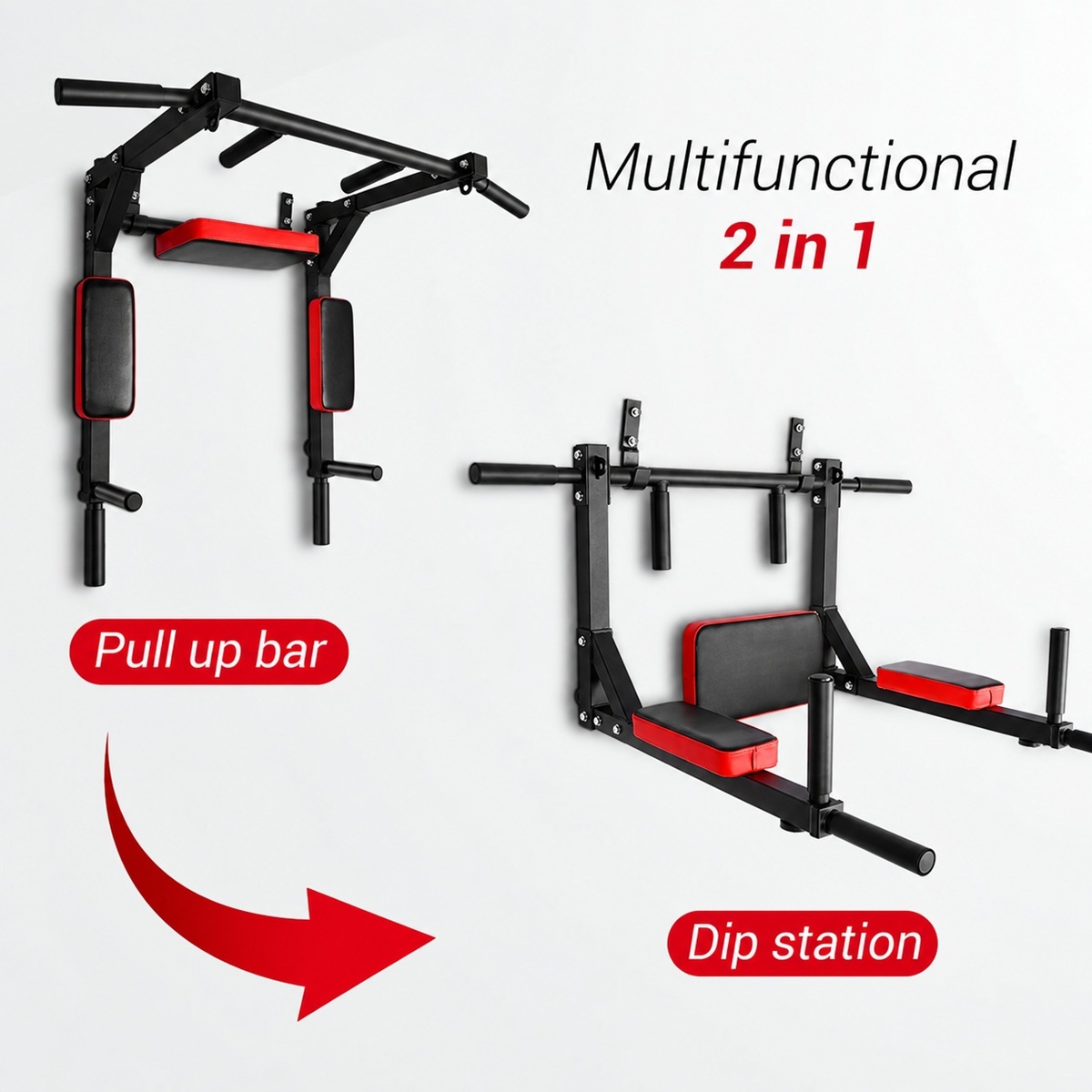 Zidni set za zgibove i dipseve Paracot Pull up + Dips