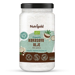 Bio Kokosovo ulje bez mirisa (staklenka) - 1000 ml