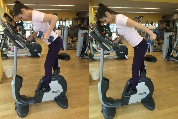 Vježbe za triceps na statičnom biciklu