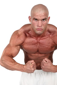 Bodybuilder pozira