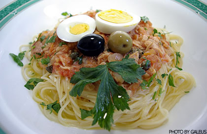 Capellini s tunjevinom