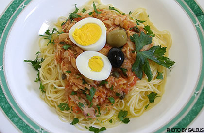 Capellini s tunjevinom
