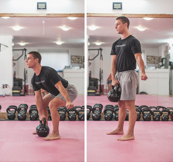 Deadlift - jednoručni