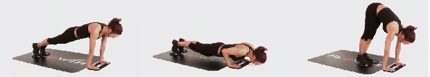 Prone pike push up