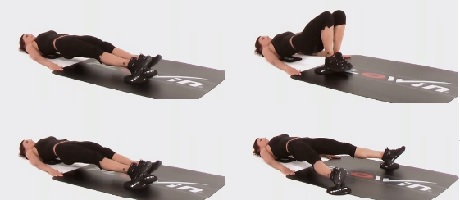 Supine hamstring split