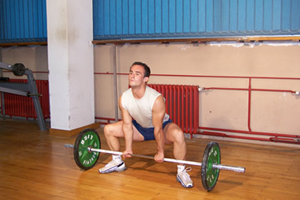 Sumo dead lift početni položaj