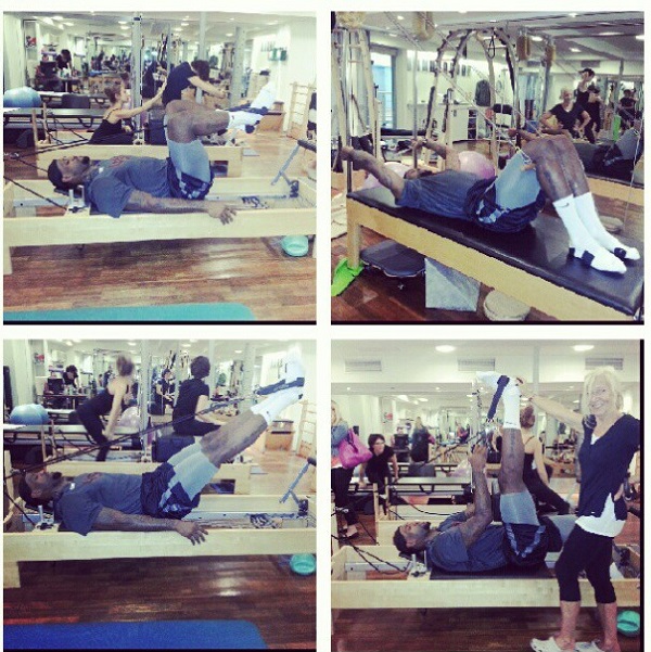 LeBron James i pilates