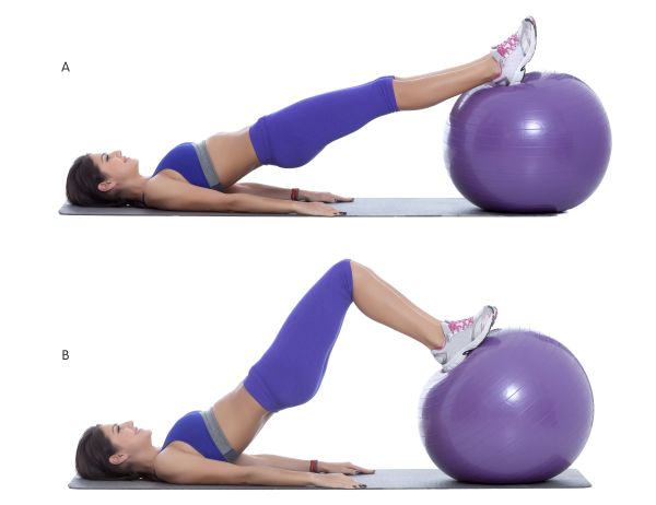 pregib pilates lopta