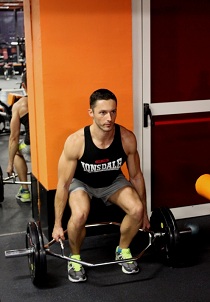 Hex bar deadlift