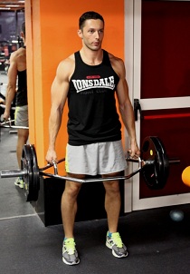 Hex bar deadlift