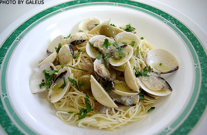 Špageti vongole a la genovese