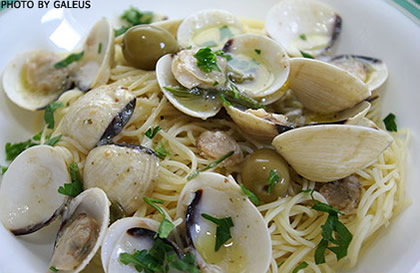 Špageti vongole a la genovese