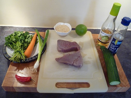 Priprema tuna salate