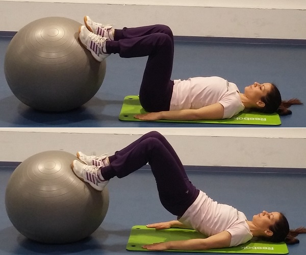 Zadnja loža na pilates lopti