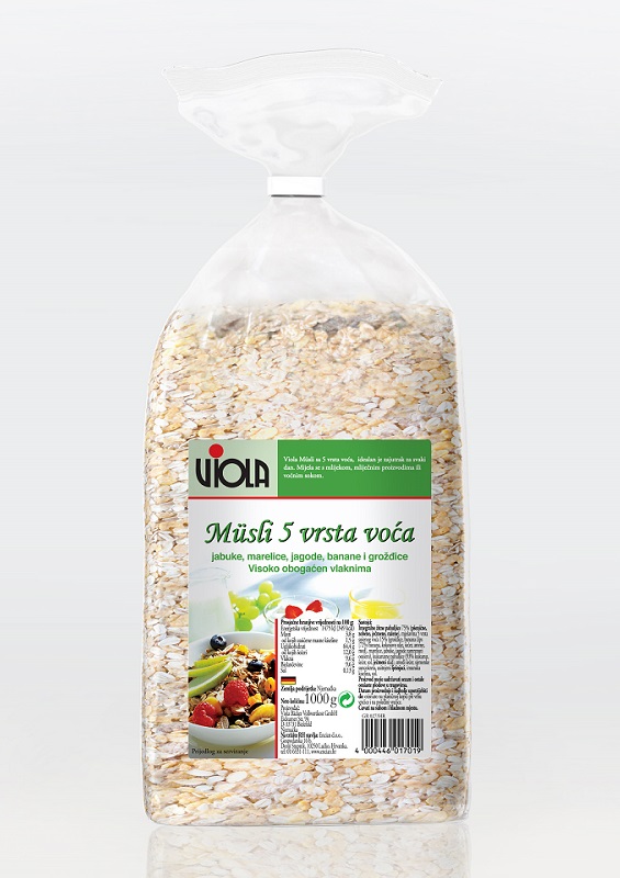 Müsli 5 vrsta voća - 1 kg