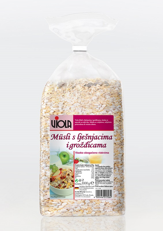 Müsli s lješnjacima i grožđicama - 1 kg