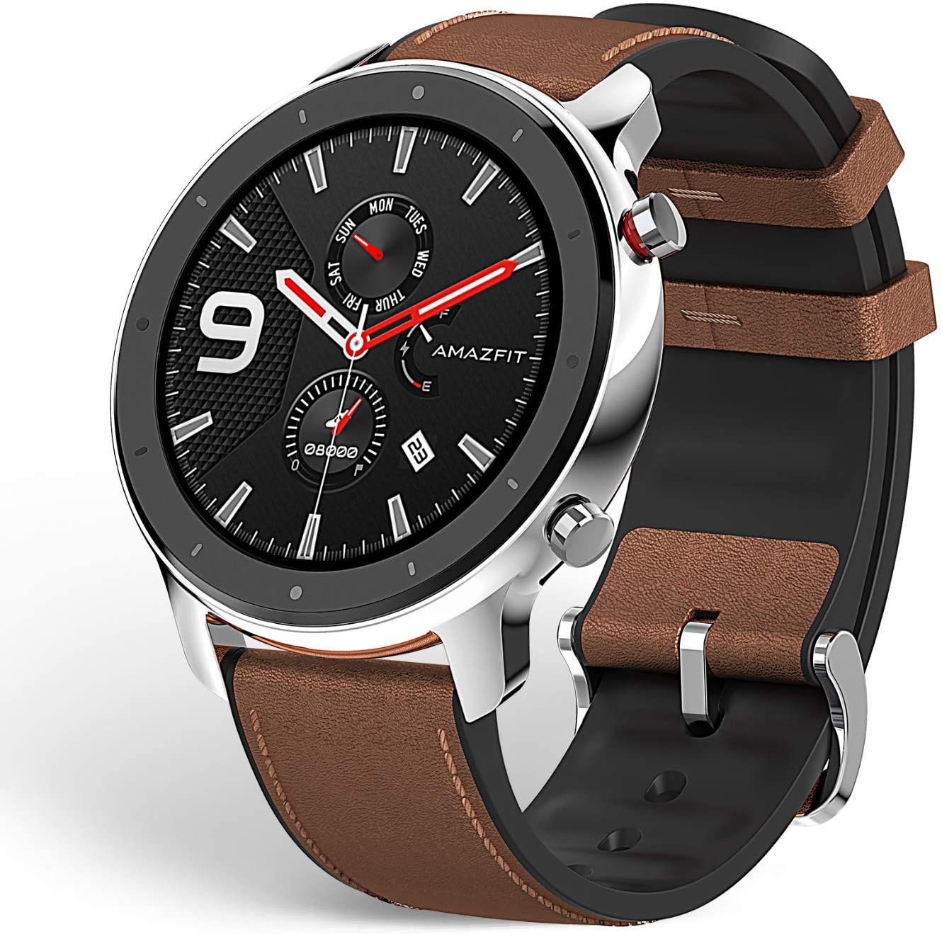 RuenTech Custodia Protettiva Bumper Per Amazfit GTR 47mm – TPU Morbido Con Elettroplaccatura, Protezione Totale (Nero)