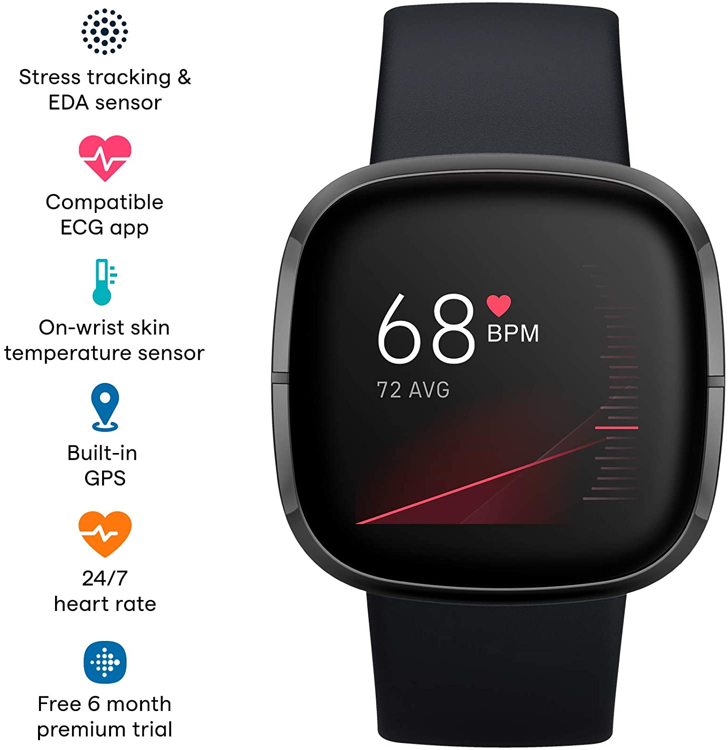 Fitbit Sense (Carbon/Graphite)