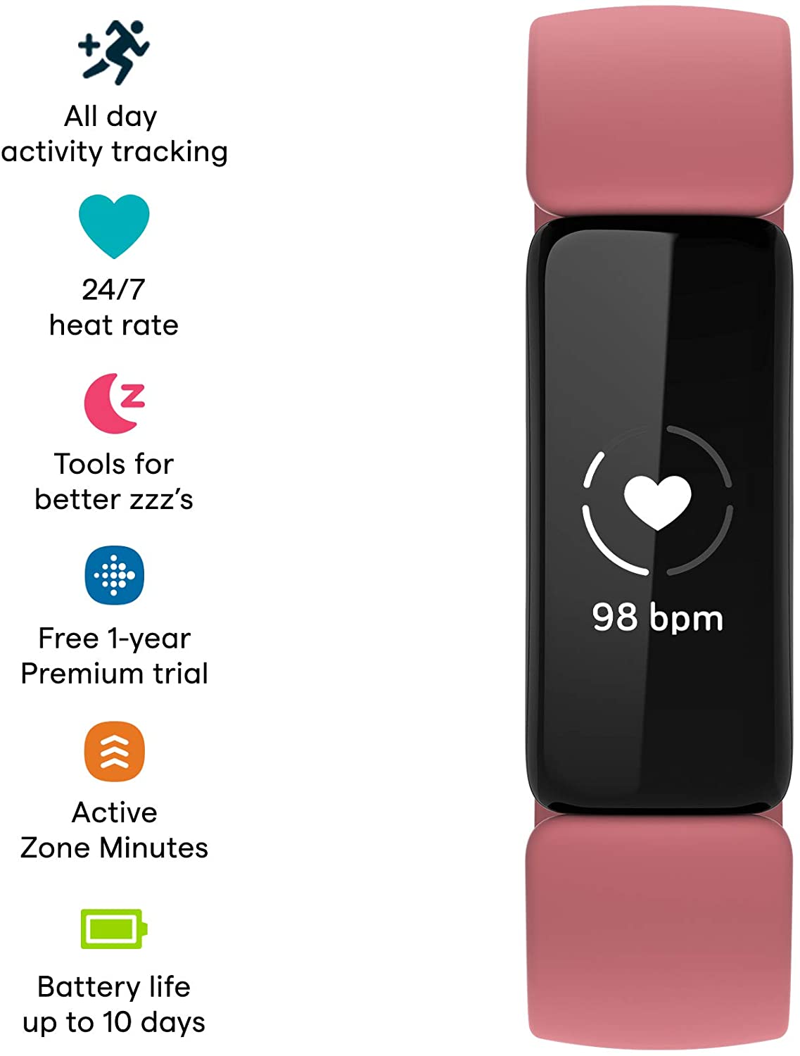 fitbit inspire 2 rose