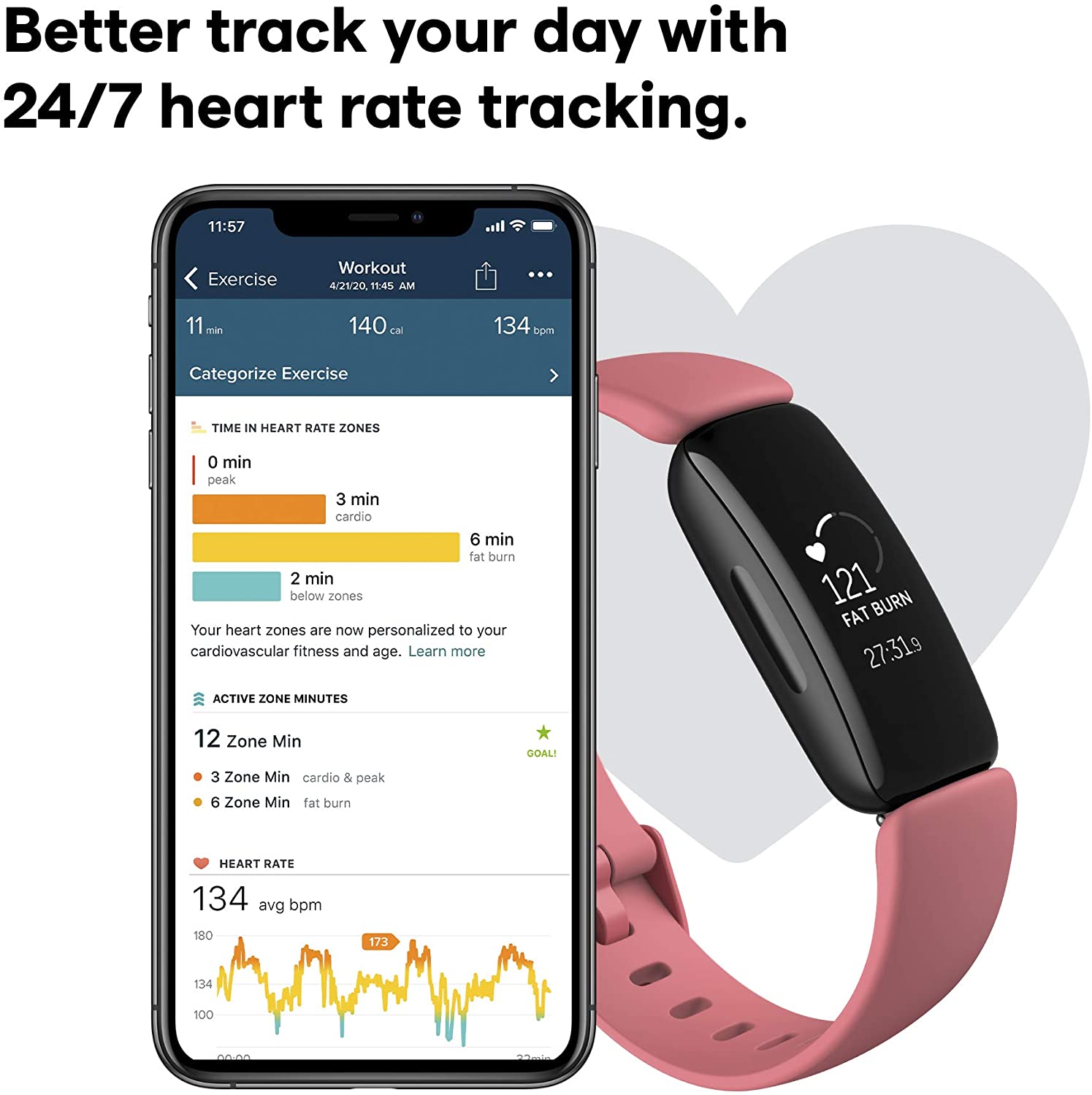 fitbit inspire 2 desert rose
