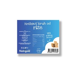 Hrskavi kruh od riže bez šećera - 125 g